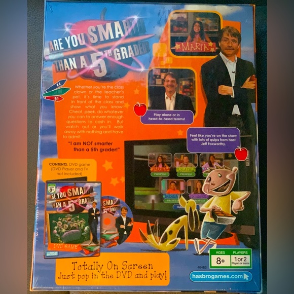 Are You Smarter than a Fifth Grader TV DVD Game Jeff Foxworthy Hasbro Games - Picture 2 of 2